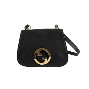 Blondie Medium Crossbody Bag Black Leather